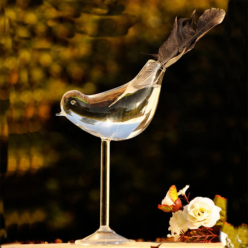 Creative tall bird vase glass vase Home Decoration hotel decor flower containers wedding decoration gift Couple gifts