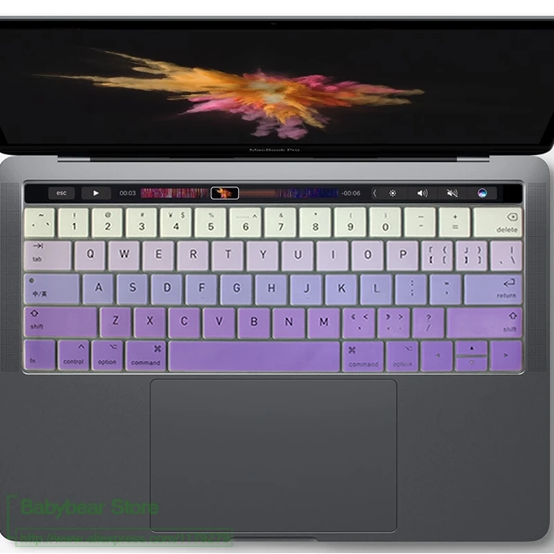 Защитный чехол для клавиатуры Mac Macbook Pro 13 15 3 6 Touch Bar A1706 A1707 A1989 A1990 2018|Чехлы