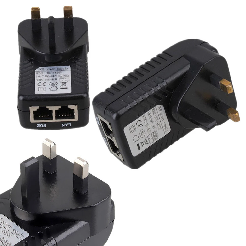 SOONHUA портативный 48V 0.5A 24W POE инжектор настенное зарядное устройство адаптер