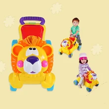 Musical 2 in 1 lion baby walker and can use as seat