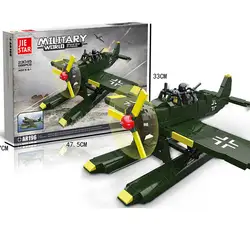 Lepin ABS 8 шт./компл. playmobil самолет Второй мировой войны корпус пропеллеры истребитель дети головоломки Building Block игрушечные лошадки