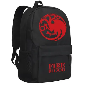 

Game of Thrones Backpack Fashion A Song of Ice and Fire Luminous Oxford SchoolBag Unisex