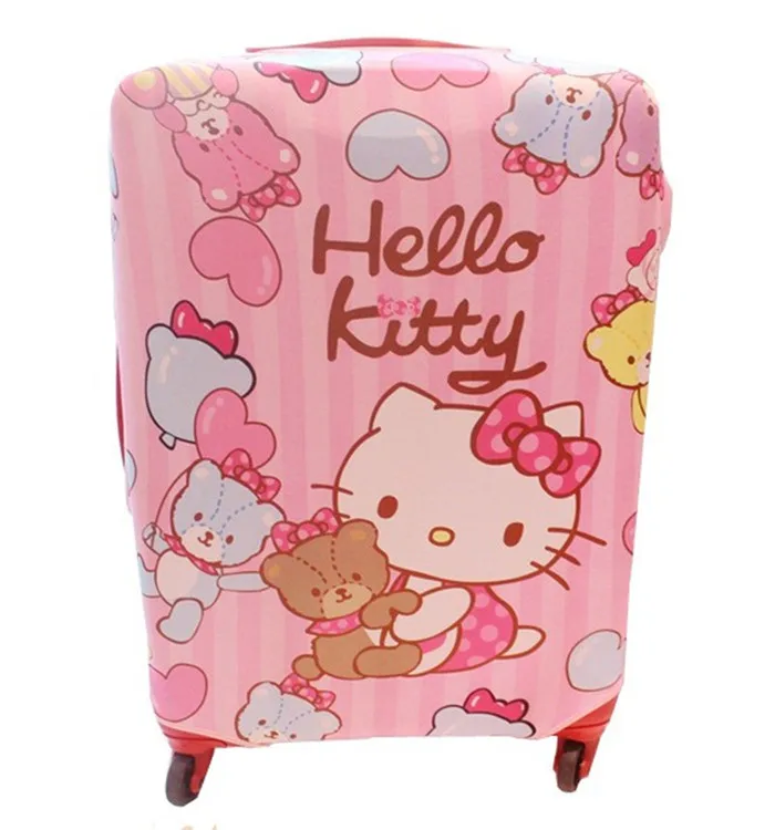 Cute Cartoon Hello Kitty Travel Luggage Cover Protector Kawaii Pink