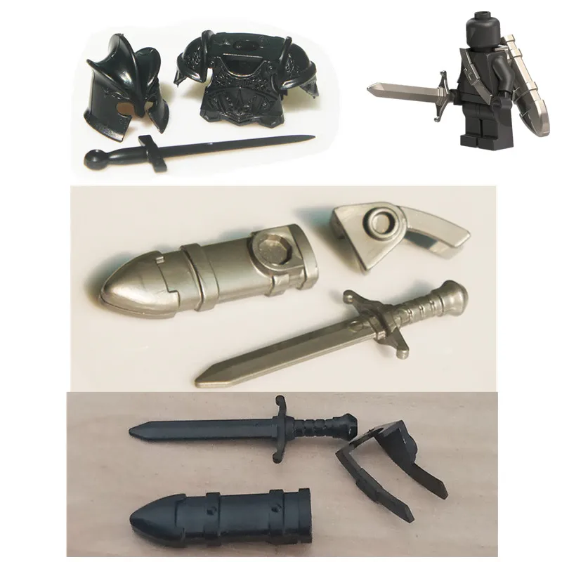 

2019 Marvel Avengers Medieval Knight Armor Weapon Accessories Figures Building Blocks Bricks Gift Toys Compatible With Lego