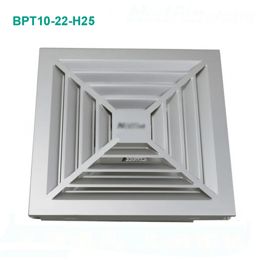BPT10-22-H25 вентилятор для ванной окна вытяжной вентилятор для туалета ванной стены бесшумный вытяжной вентилятор 220 В/18 Вт Размер панели 300*300 мм