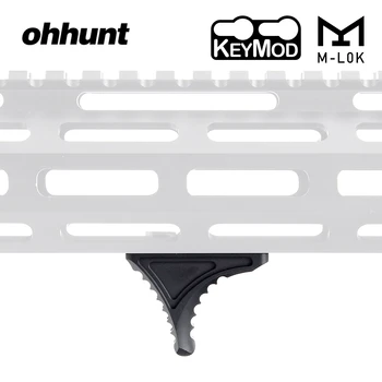 

ohhunt Mini Bi-Directional Keymod M-LOK Hand Stop Barricade Rest HandStop Rail Tactical Hunting Standard Handguard System