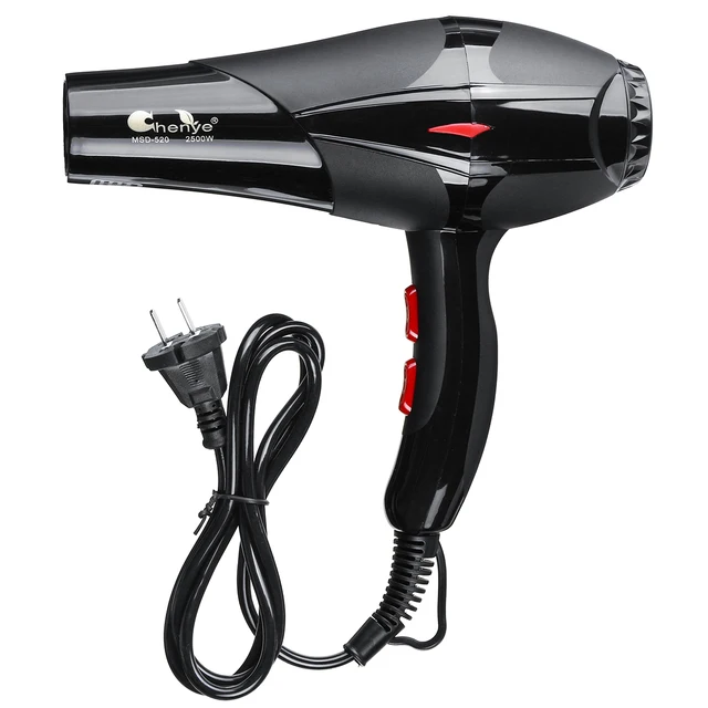 2500W Electric Salon Hair Dryer Professional Hairdressing Blow Quick Heat Speed Radiationless 3 Temperature Powerful US Plug