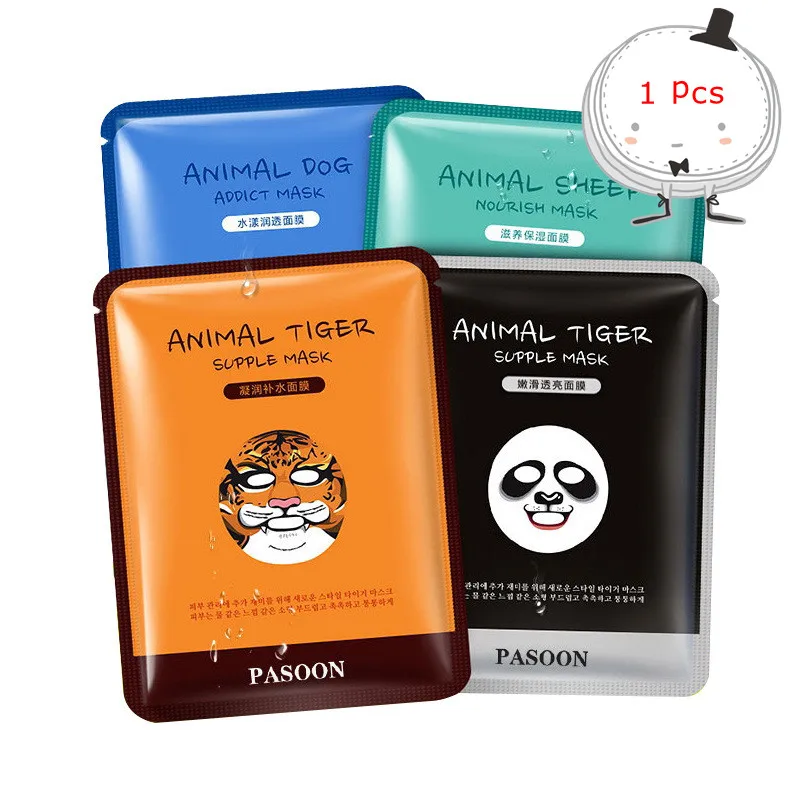 buy 1 pcs tiger panda sheep dog face mask deep moisturizing sheet oil control sheet