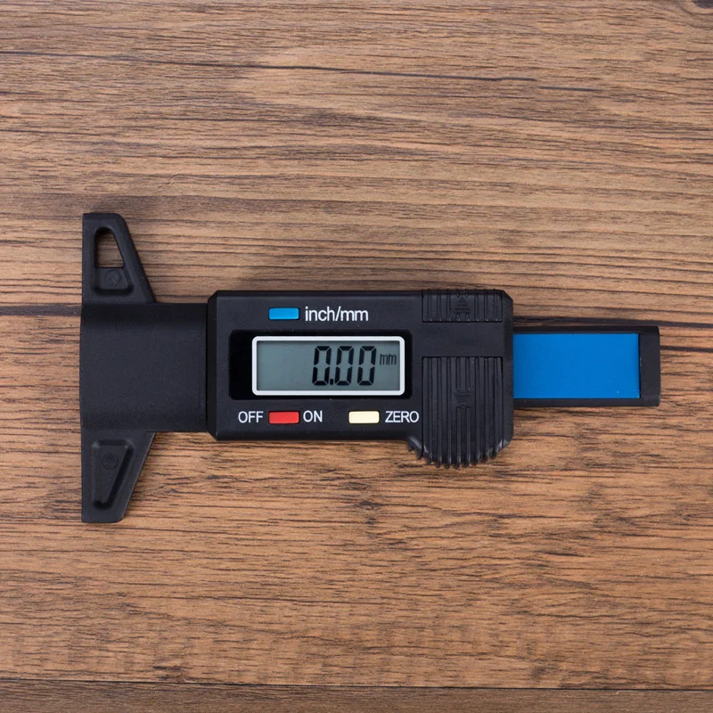 SYNTEK electronic digital tire tread depth gauge 0 25mm tread ruler