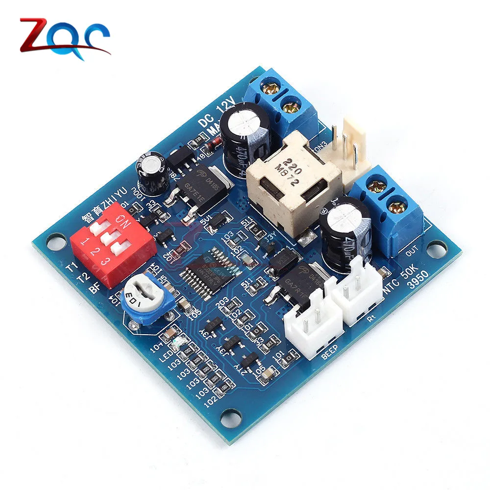 

DC 12V 5A PWM PC Fan Temperature Manumotive Speed Controller Module CPU High-Temp Alarm Buzz Board For Arduino Heat Sink