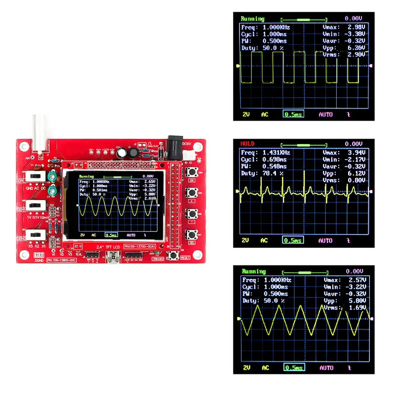 DSO FNIRSI-138 2," TFT карманный цифровой осциллограф комплект diy части ручной+ P6100 осциллограф зонд