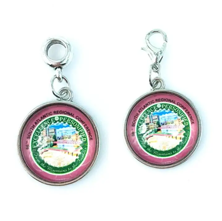 

18MM Glass Alpha Kapp Alpha Sorority Hole big Lobster Clasp Dangle charm Pendant With DIY AKA Fashion Women bracelet Jewelry