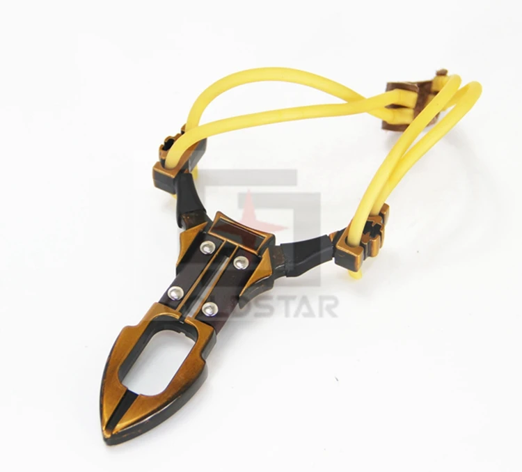 CS32035 Powerful Creative Metal Slingshot Shot Brace Catapult With Rubber Band For Outdoor Hunting Shooting Sports