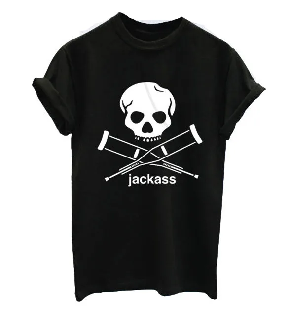 JACKASS трюк RYAN DUNN фильм TUMBLR модные забавные женские футболки подарки