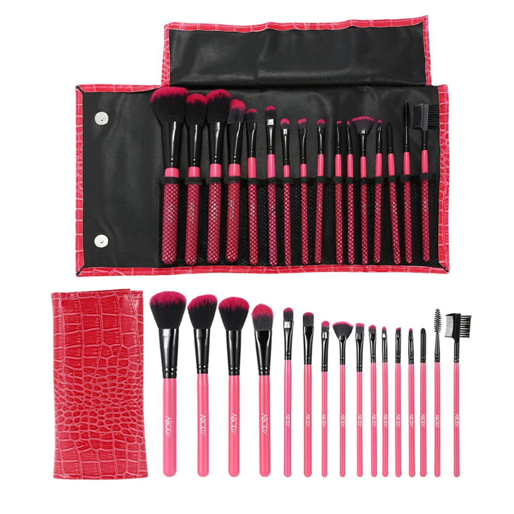 

16Pcs Professional Makeup Brushes Set Cosmetic Make Up Tool Set Fundation Eyeshadow Brushes Lip Eyebrow Powder Brush+ Pouch Bag