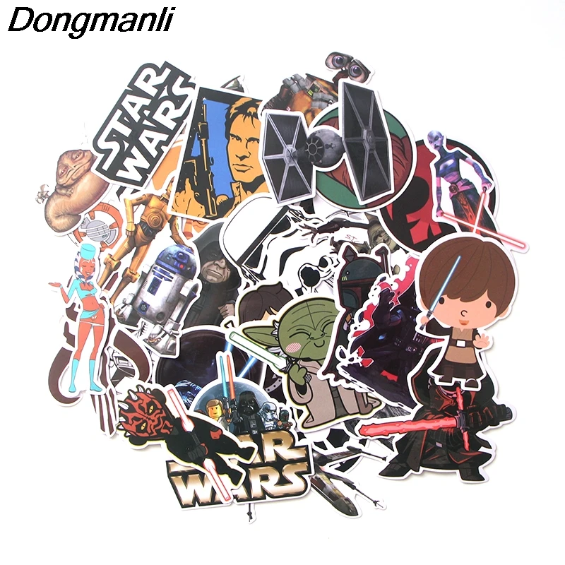 

P3612 36 Pcs/set Star Wars DIY Skateboard Graffiti Laptop Badge Motorcycle Luggage Bags Accessories