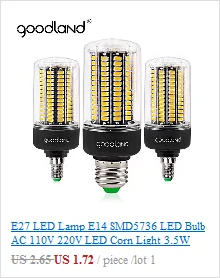 E27 светодио дный лампа E14 SMD5736 светодио дный лампы переменного тока 110 V 220 V светодио дный мозоли 3,5 Вт 5 Вт 7 Вт 9 Вт 12 Вт 15 Вт 20 Вт без мерцания