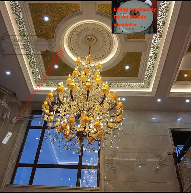 Crystal Chandelier Hoist Lift Lowering System Lighting Crystal Chandelier Hoist Lift Lowering System Lighting Lifter Pendant Light Ddj150