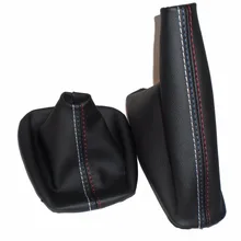 Автомобильный рычаг переключения передач, ручной тормоз, гетры для переключения передач, черный кожаный ботинок для BMW 3 серии E36 E46 M3, автомобильный Стайлинг