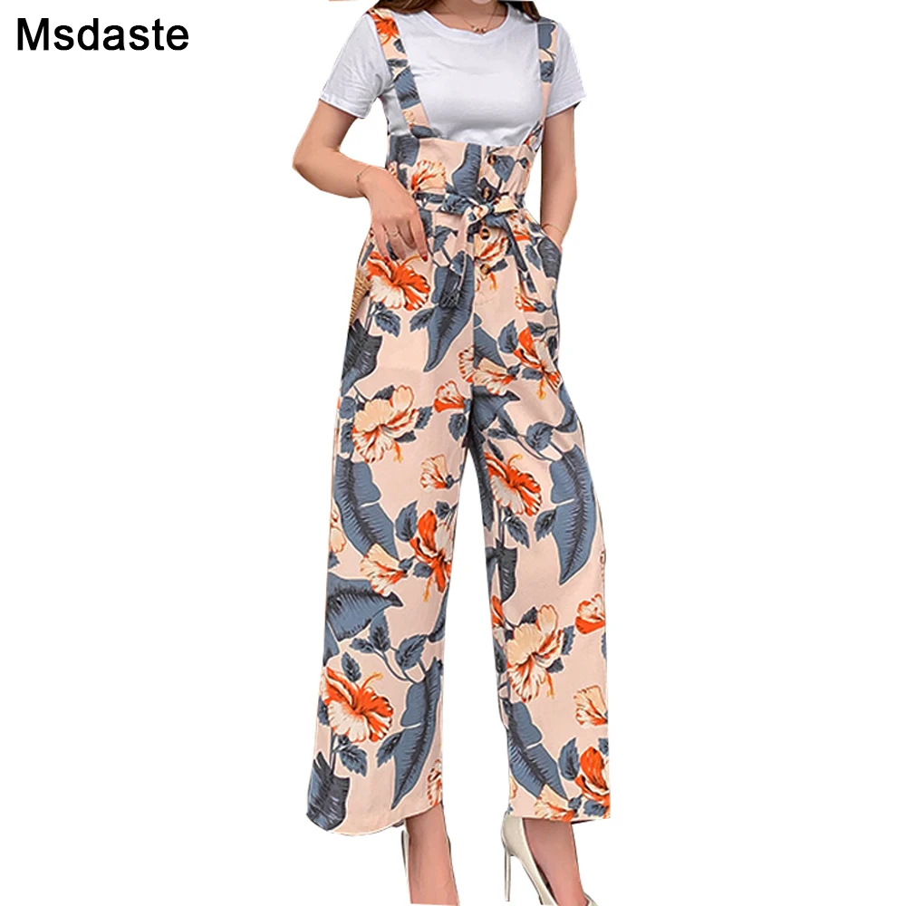 

Wide Leg Pants Women 2019 Autumn Floral Ladies Trousers Pantalon Femme Loose Ankle-length Woman Flower Chiffon Flare Trousers