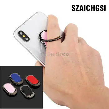 

SZAICHGSI 360 Degree Magnetic Car Ring Phone Holder For Smartphone Universal Metal Finger Ring Stand For iPhone x 8 7 200pcs/lot