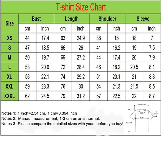 Unisex Size Chart Compared To Women S