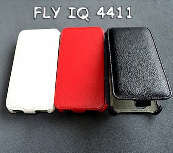 Бесплатная доставка Fly IQ4411 Quad energy 2 защитный чехол из искусственной кожи + ТПУ С