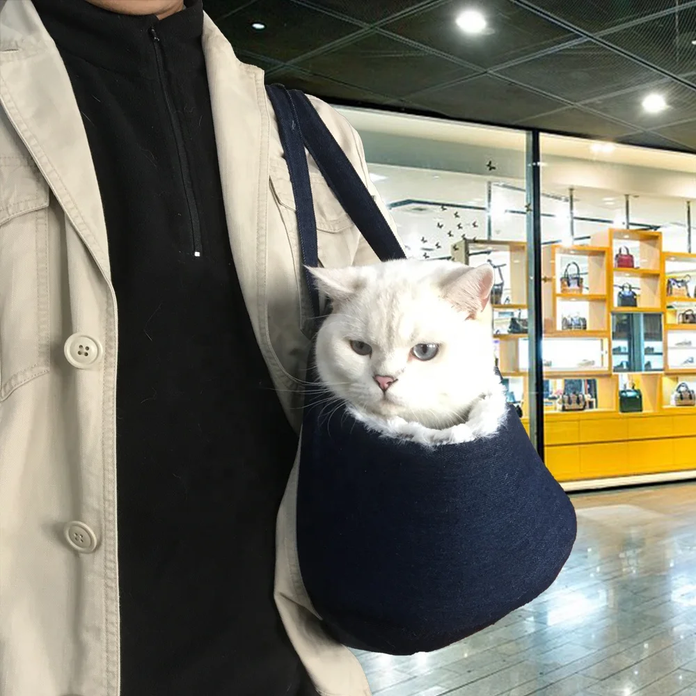 Dual Use Cat Carrier Shoulder Handbag for Outdoor Travel for Small Dogs Warm Soft Dog Cat Bed Pet Supplies Cat Carrier (2)