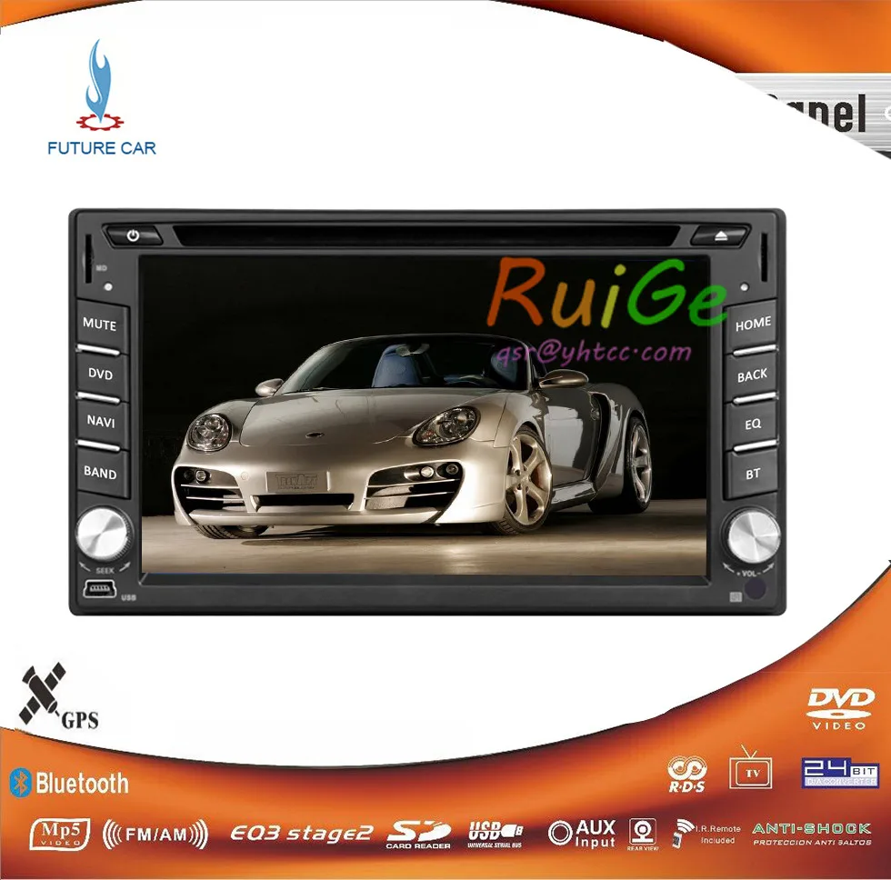 Perfect Android Universal 2 Din In Dash Car DVD Player GPS/ Radio/FM/USB/SD/Bluetooth/ HD digital touch screen full popular function 5