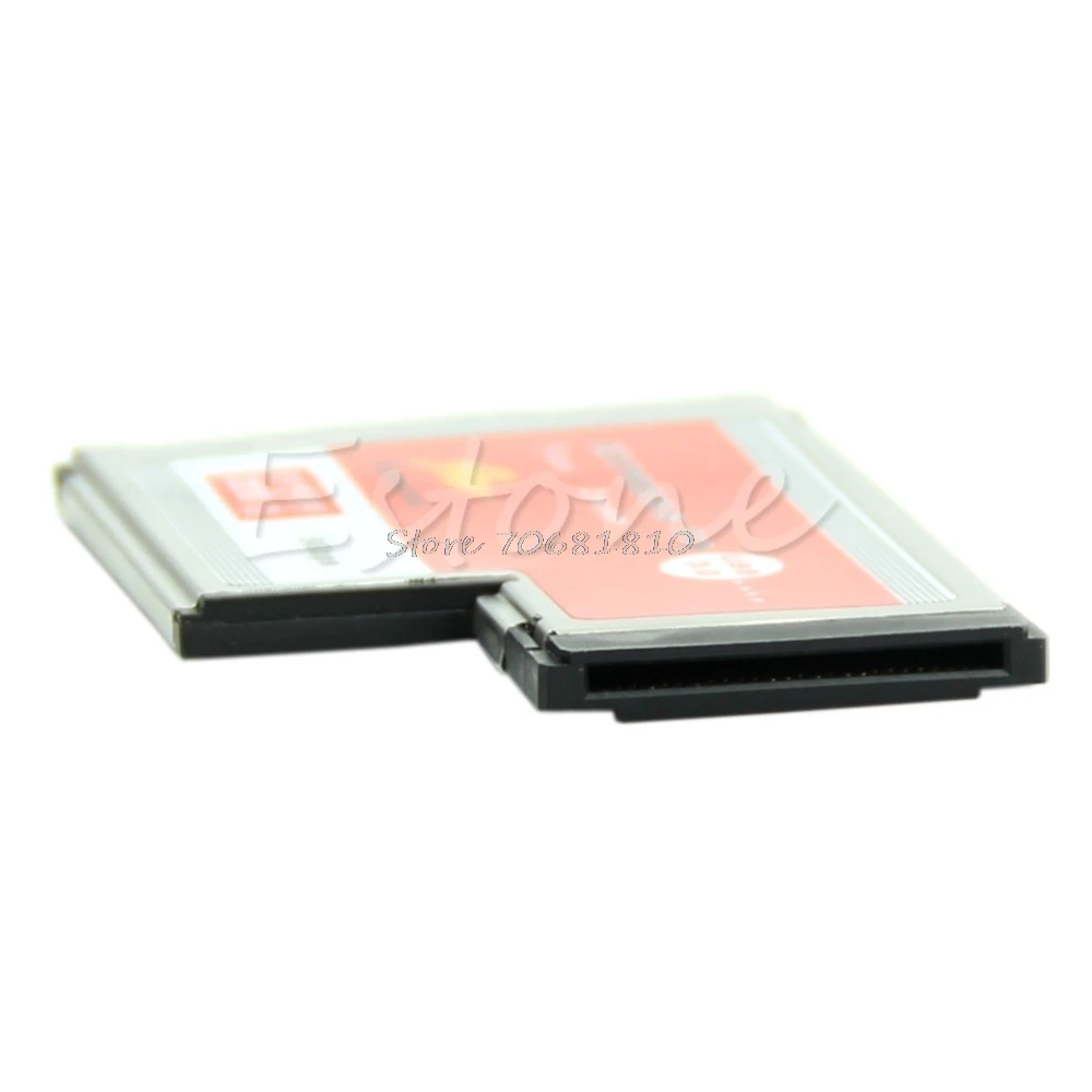 2 порта USB 3 0 концентратор Экспресс карта ExpressCard 54 мм скрытый адаптер для ноутбука