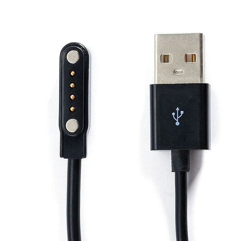  Universal Smart Watch Smart Wristbands charging Line Cable Magnet Suction 2-pin 2.84mm 4-pin 7.62mm - 32901929866