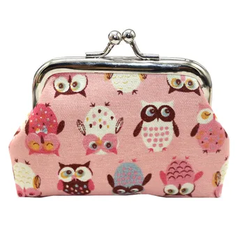 

Cute Girl Kids Coin Purse Kawaii Owl print Small Change Wallet Purse Women Key Wallet Coin Bag Children Pouch Gift #20