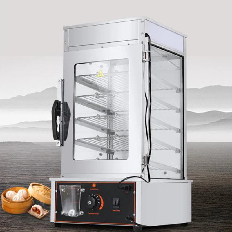 Electric Bun Steamer 5 Layers Steamed Bread Sandwich Hot Showcase