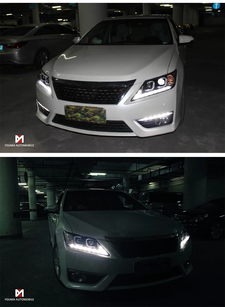Автомобильный Стайлинг для Toyota Camry фары 2012- светодиодная фара дальнего света Camry LED DRL Объектив Двойной Луч H7 спрятал bi Xenon объектива