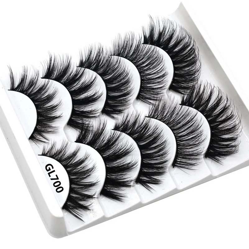 

150 Pairs Transparent False Eyelashes Messy Cross Thick Natural Fake Eye Lashes Makeup Tips Bigeye Long False Eye Lashes DOCOCER