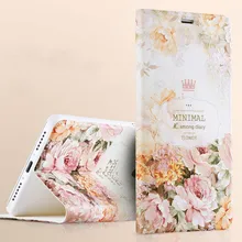 3D Embossed Case for Xiaomi Redmi Note 4 Flower Luxury Floral Stylish Leather Flip Cover for Xiaomi Redmi Note 4