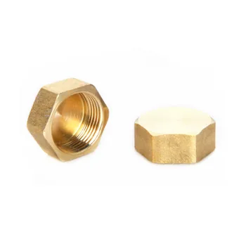 

1/8" 1/4" 3/8" 1/2" 3/4"BSP Female Thread Brass Pipe Hex Head Brass End Cap Plug Fitting Coupler Connector Adapter