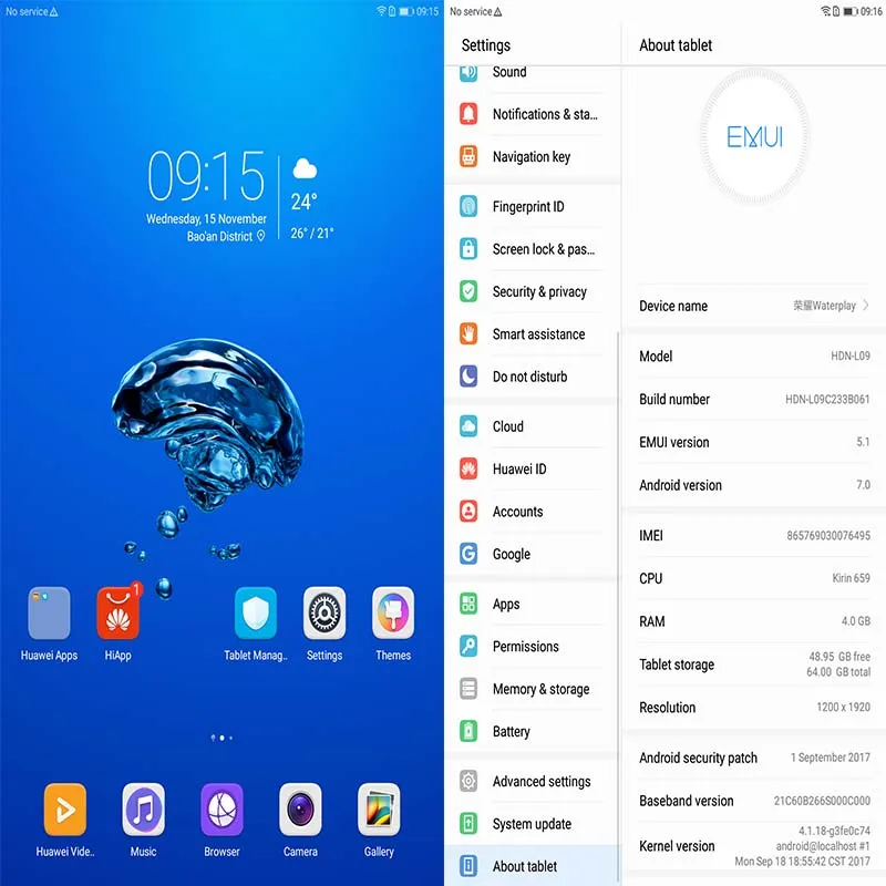 HUAWEI MediaPad M3 Lite 10 WP Honor WaterPlay 1 дюймов водонепроницаемый IP67 планшетный ПК Kirin 659