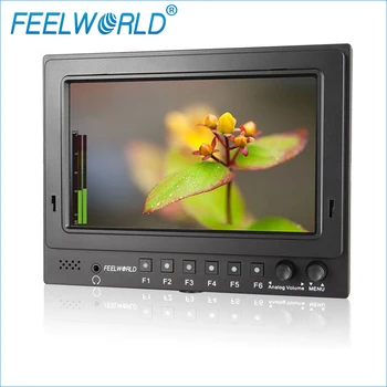 

FW768 S/O/P 7" 1024*600 pixels Field Monitor with 3G-SDI HDMI Input Peaking Focus Histogram False Colors Zebra Exposure Monitors