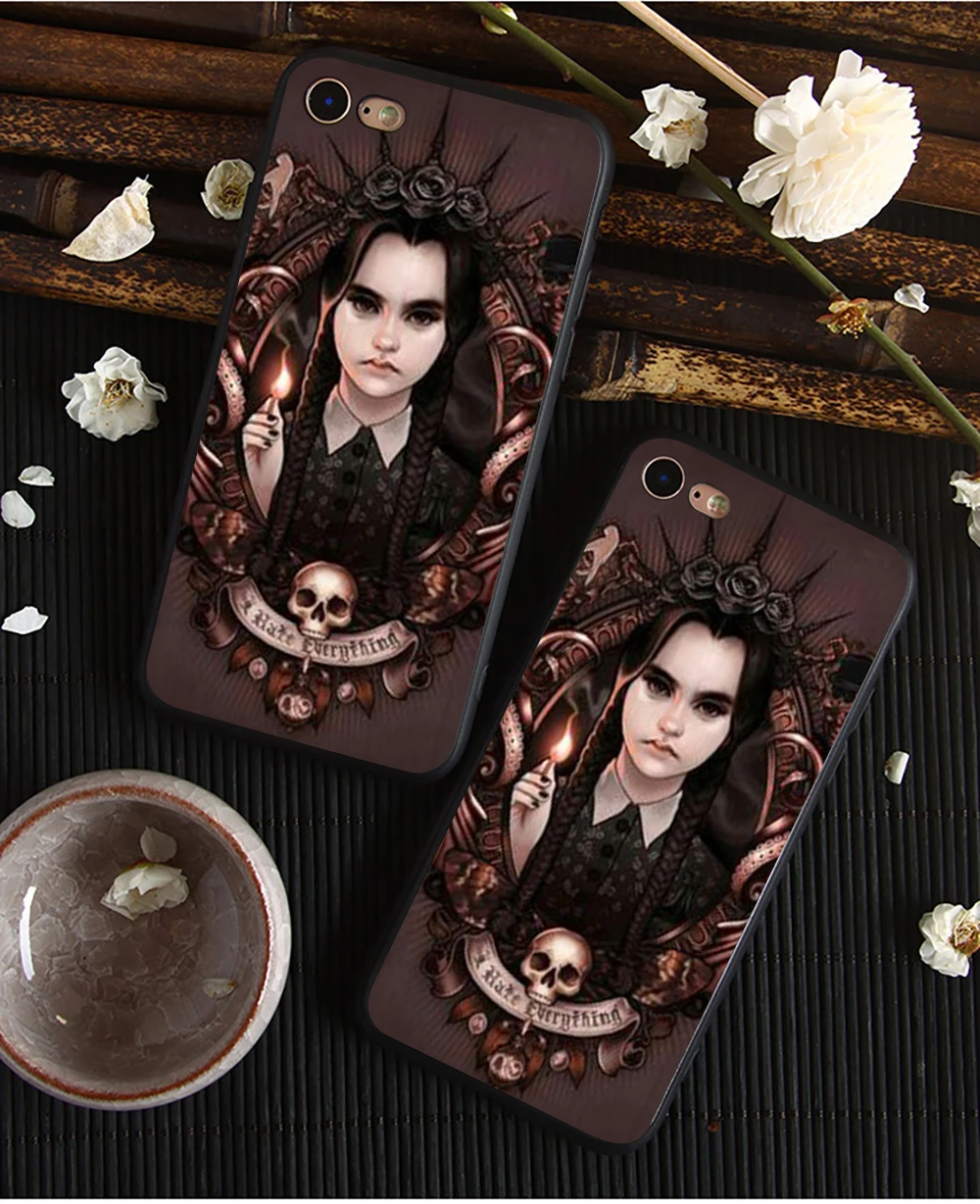 Weday Addams family чехол для телефона Apple iPhone 8 7 6 6S Plus X 5 5S 5C Мягкий Силиконовый Модный чехол