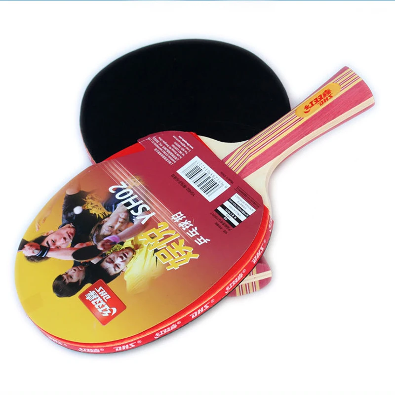 2 قطعة/الوحدة مضرب ترابيزة تنس مضرب طويلة مقبض قصير بينغ بونغ مضرب الجدف شفرة مع حقيبة مزدوجة الوجه البثور في