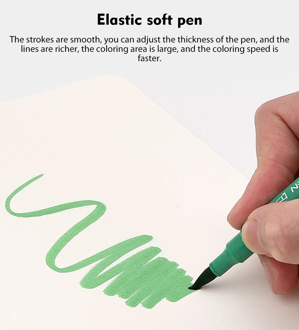 Xiaomi KACO 36 Colors Double Tip Watercolor Pens Painting Graffiti Art Markers Drawing Set Art Dual Brush Pen Non-toxic Safe (8)
