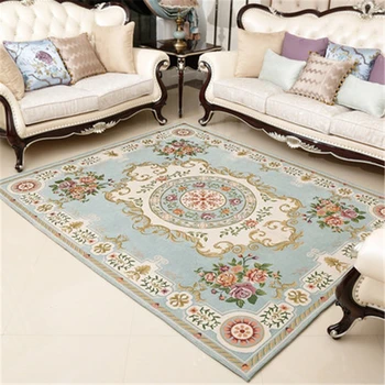 

200x290CM Luxuy Europe Living Room Carpet Large Size Chair Yoga Mat Jacquard Sofa Floor Mats Doormat Rugs and Carpets Livingroom