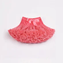 Детская юбка объемная юбка-пачка Pettiskirt шифоновая юбка для девочек юбка для танцев в кораллового цвета