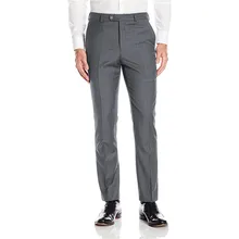 Custom Made Light Grey Men's Suit Pants Dress Pants Male Casual Long Trousers Slim Fit Flat Confirm Waistline Pants P512