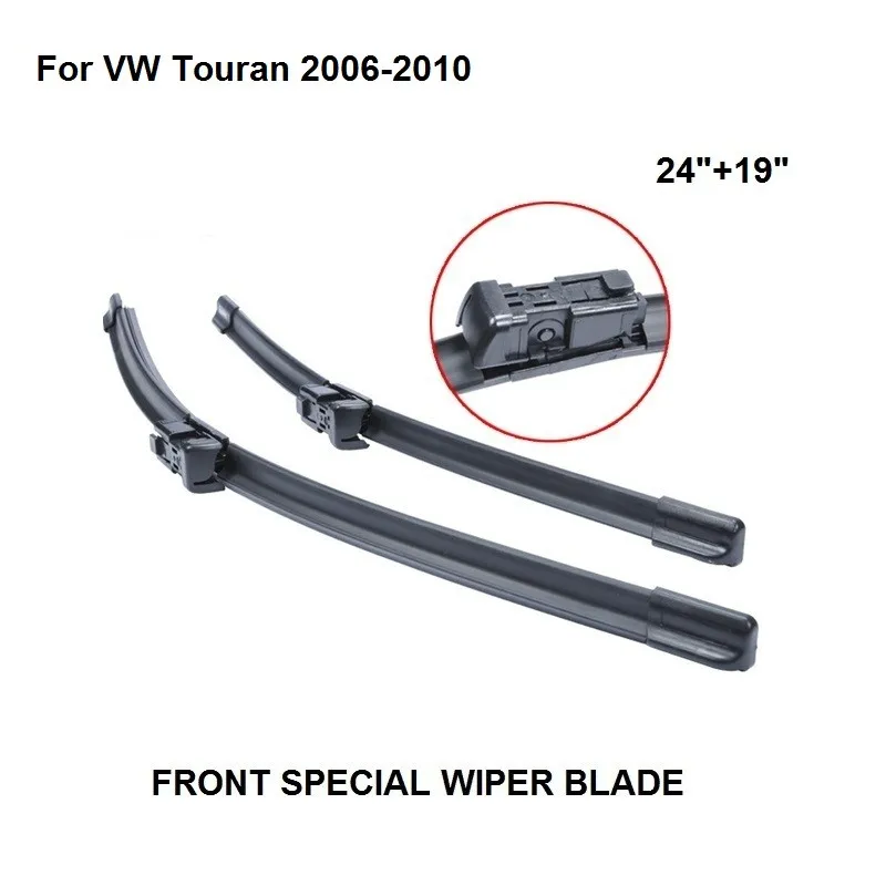 Wipers Blade For VW Touran 2006 2010 24''+19'' Car Accessories For Auto