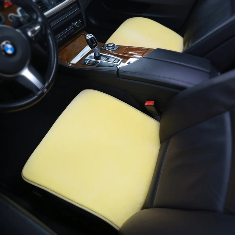 

1 Piece Winter artificial cashmere seat cushion universal Single seat without backrest /Seat cover fit home office and car