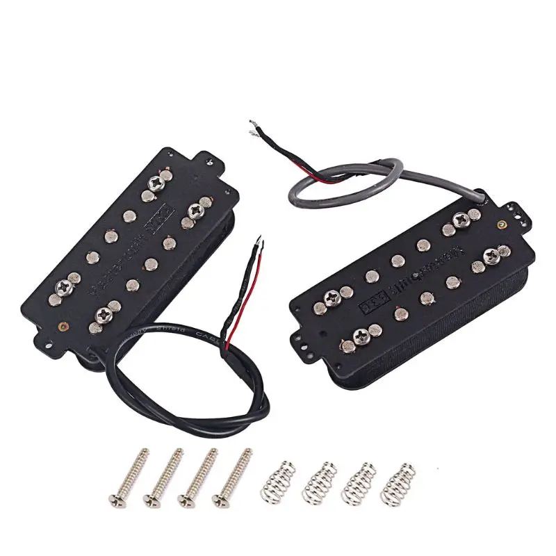 

1 set 7 strings fiber alnico V neck and Bridge Guitar Pickup Humbucker Pickup Guitar Accessories
