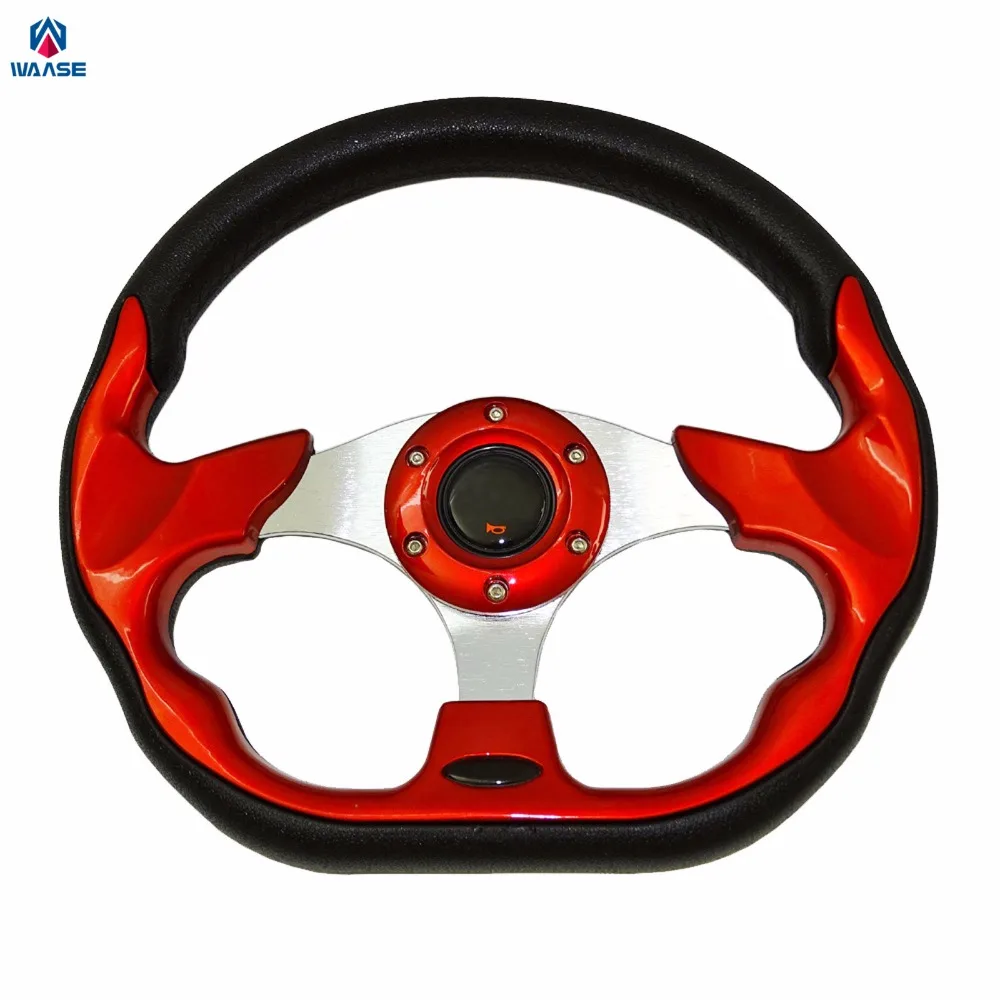 waase Universal Steering Wheels 320mm PVC Leather Racing Sports Auto