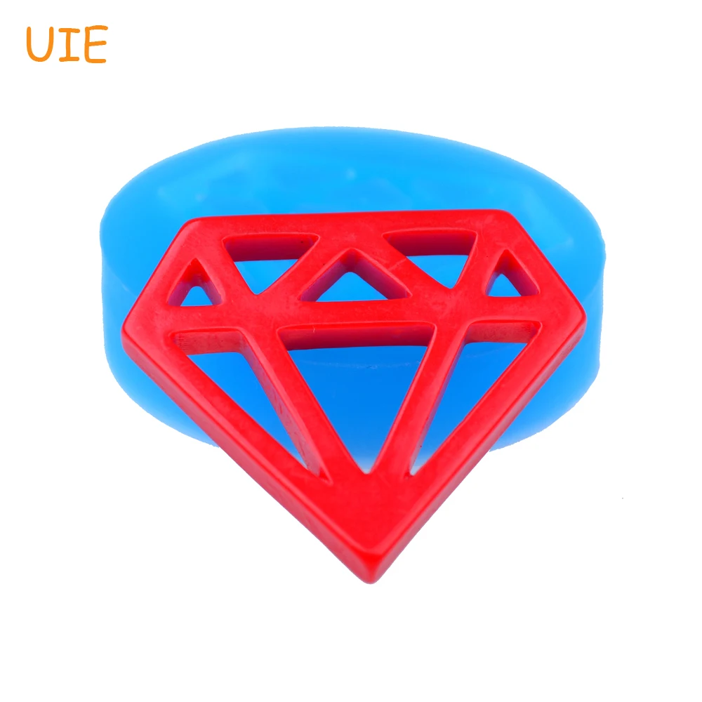 

PYL539U 37.1mm Jewel Mold - Diamond Silicone Mold Cupcake Toppers, Fondant Craft, Resin, Fimo Clay, Dollhouse, Food Grade Mold